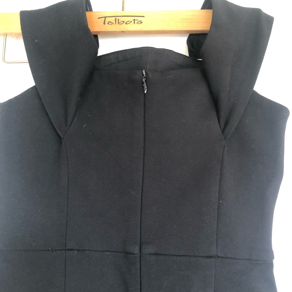 N/Nicholas Off Shoulder Ponte Mini Black Dress 2 - Picture 14 of 16
